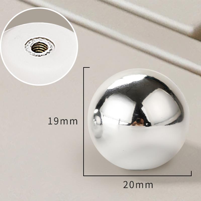 

Ручки для дверей кухонных шкафов с одним отверстием, сферические, легкая роскошь, французский стиль, АБС-пластик, ручки и ручки для ящиков для мебели