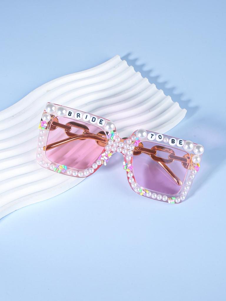 2024 Trendy Pearl Bride Sunglasses for Women's Weddings & Birthday Parties - Euro-American Style
