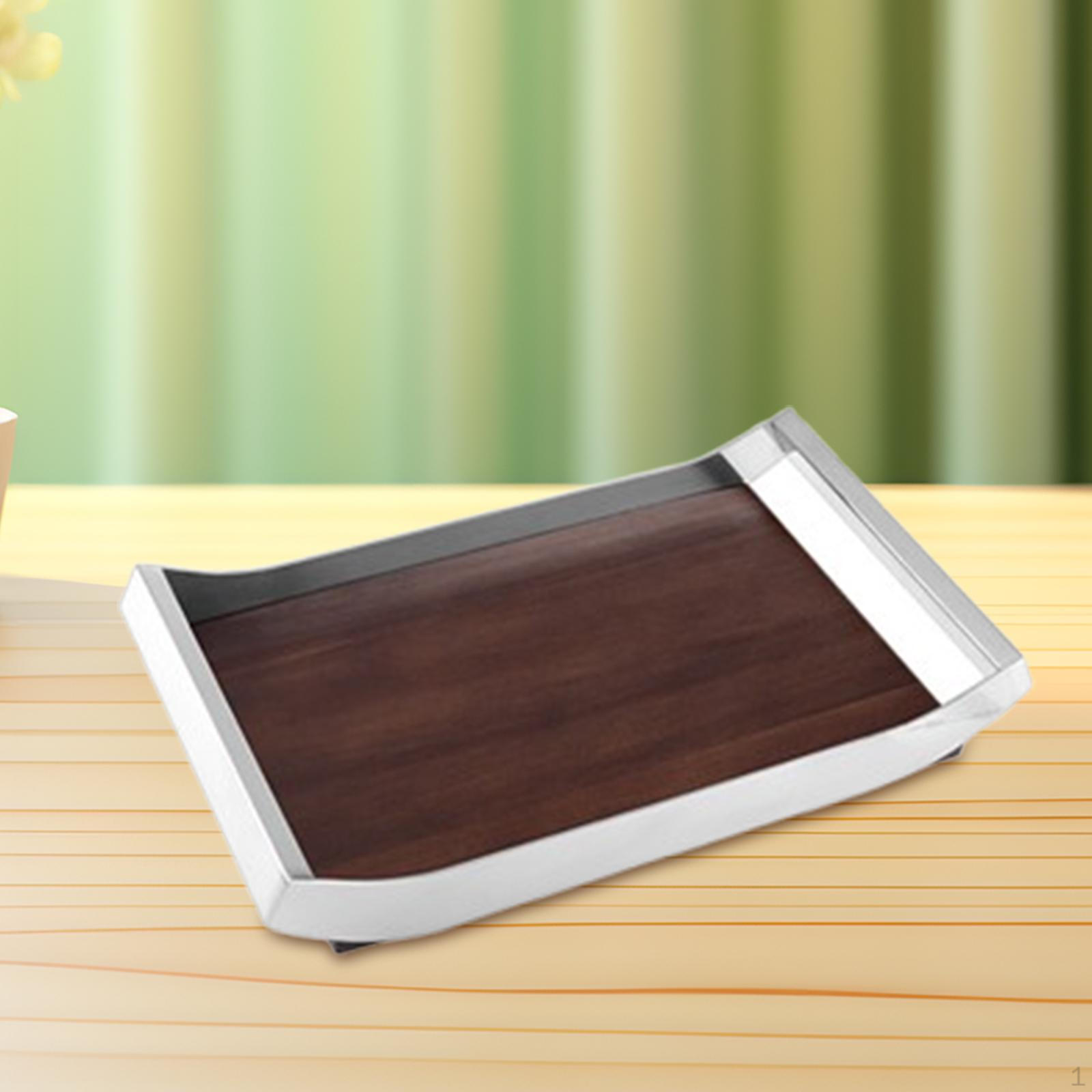 

Поднос для завтрака, еда, тарелка, закуска, подарок на новоселье, деревянные напитки для бара 36cmx20.5cmx5.5cm