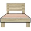 Bed Frame with Headboard Sonoma Oak 80 x 200 cm Engineered Wood