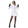 Halloween Cosplay Feestkostuum Vrouwelijk Gekke Wetenschapper Kostuum Volwassen Verpleegster Uniform Jurk Kok Uniform