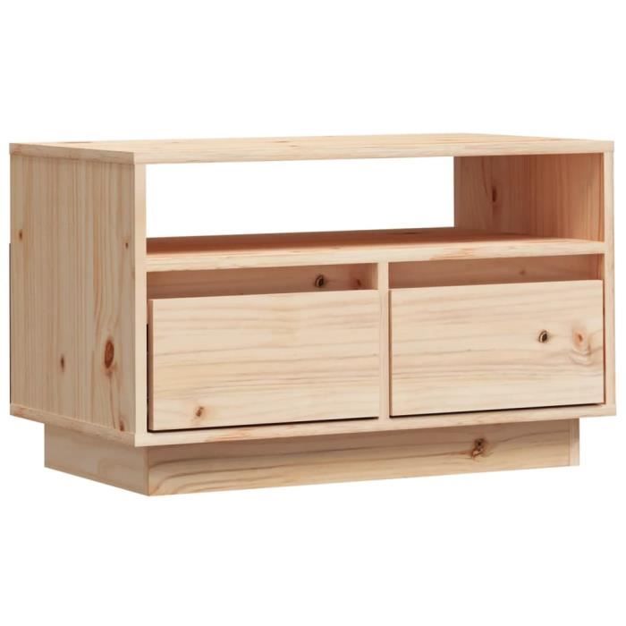 VidaXL Meuble TV 60x35x37 cm Bois de pin massif