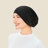 1pc Women's  Elastic Modal Headscarf Inner Cap Hijab, Solid Color Stretchable HeadWrap Available For Daily Wear.