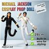 Michael Jackson bewegliche Plüschpuppe Abstrakte biegbare Drahtfigur Heimdeko Sammlerspielzeug Geschenk