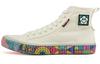 Men's Sneakers Craig&Karl x Kappa Trendy Slip Resistant Abrasion Resistant High top Canvas Shoes Unisex Ecru,