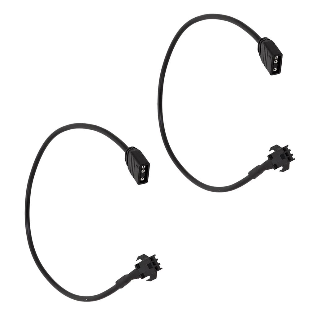 2pcs RGB Extension Cable SM3/4Pin to 3PIN Female/SM3/4Pin Male Adapter Cord for DEEPCOOL/Lian Li PC Case ARGB Cord