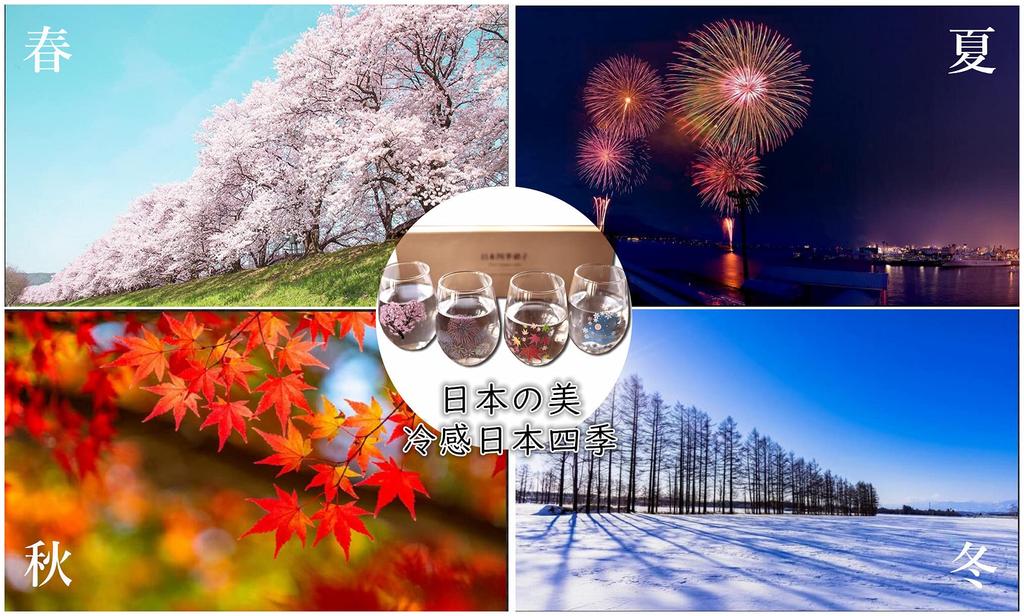 [Authentic Product] Marumo Takagi Ceramics Cooling Glass Set for the Four Seasons of Japan - A Perfect Gift for Valentine's Day, Mother's Day, Father'
