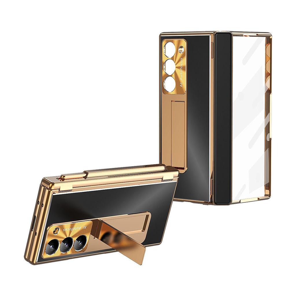 Samsung Z Fold7/6 Aluminum Alloy Phone Case with Dual Hinge Pen Slot