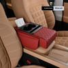 Car Armrest Storage Box Universal Fit Center Console Organizer Space Saver for Smartphones Coins Keys