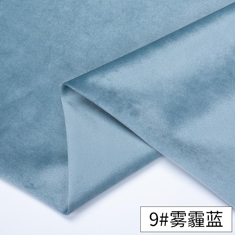 Thickened Velvet Fabrics By the Half Meter With Design Glitters Sofa Chair Cover Sewing Fabric Soft Dark Black Blue White Green