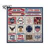Cotton Embroidery Cloth 250th Anniversary Cross Stitch Kit, Independence Day Theme, Red White Blue Threads Fourth Of July Stitching Set Set, Patriotic