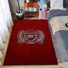Tappeto Rosso Logo Arsenal con Design a Foglie di Alloro per Arredamento Casa Adatto per l'uso come Antiscivolo per Soggiorno Camera da Letto Divani