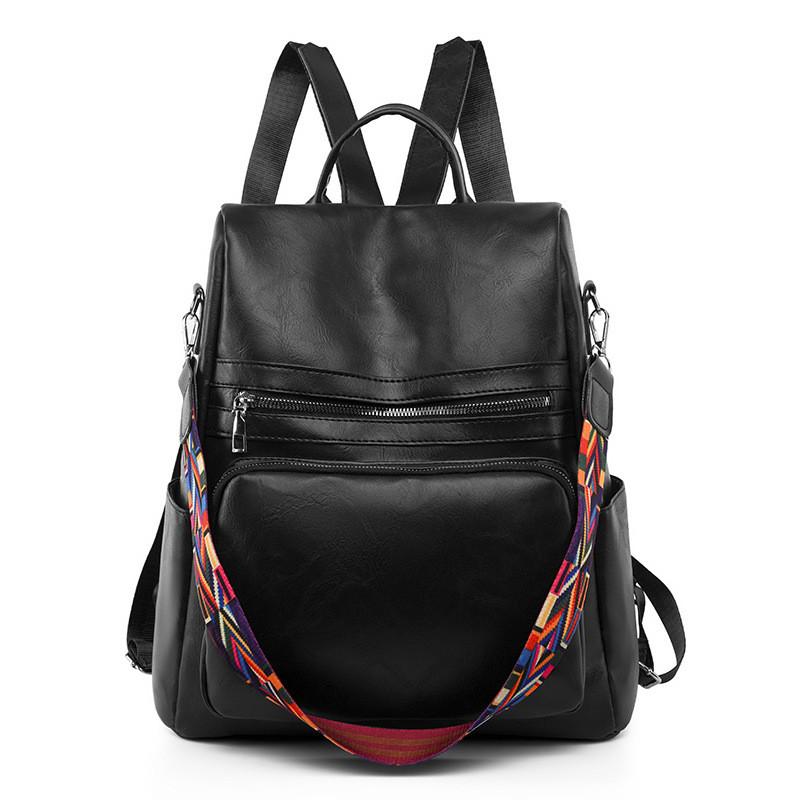 Pu Leather Backpack For Women With Large Capacity And Antitheft Design Perfect For Travel And Daily Use
