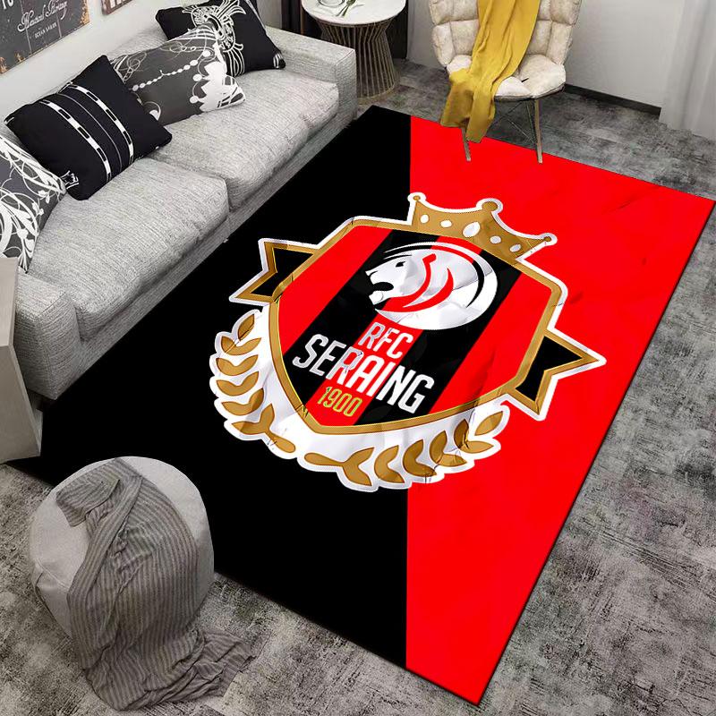 RFC Seraing Logo Carpet suitable as a non-slip mat for the living room or bedroom sofa