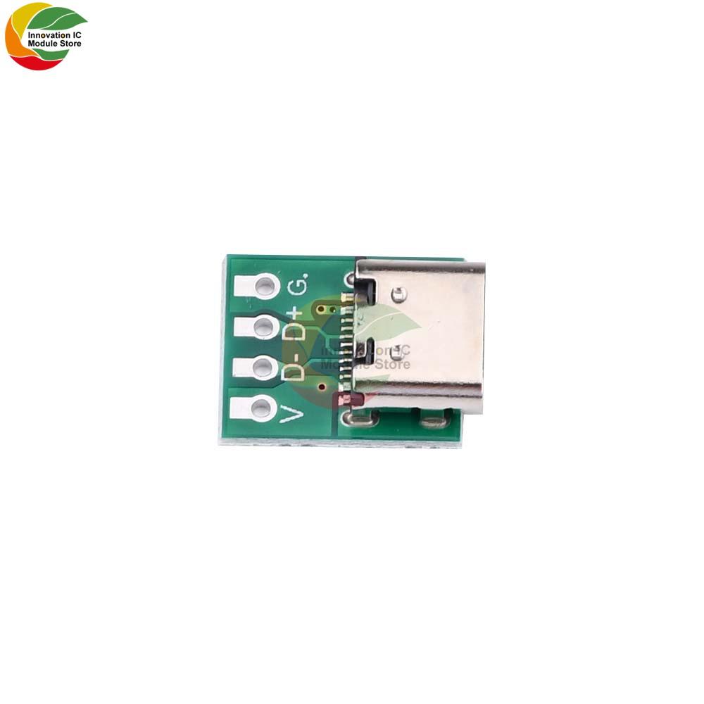 USB Type C Connector Board DIY 3.1 Serial Basic Breakout Female Connector 16P for Data Line Wire Cable Transfer