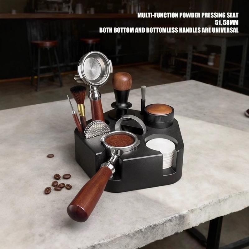 Antislip Compact Coffee Tool Organizer Compact Coffee Accessories Holder for Cafe Shop Home Kitchen Easy to Clean