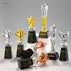 Gepersonaliseerde Creatieve Goud Zilver Koper Hars Medaille Kristallen Trofee, Hoogwaardige Award Gravering, Uitstekend Personeel, Jaarlijkse Vergadering