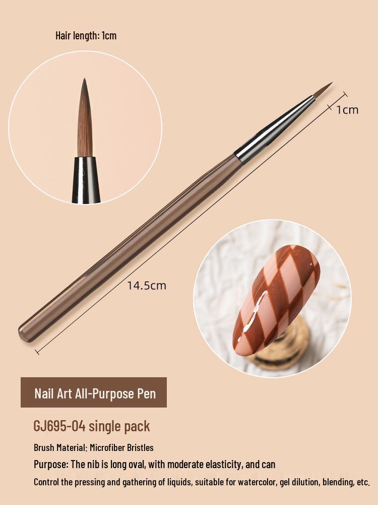 Japanese Nail Art Brush Set: Liner Gel Pens for Beginner Flower Painting & Blending