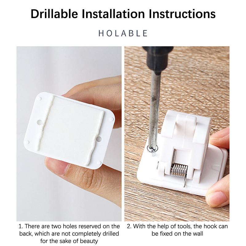 

1 пара настенных зажимов для хранения удочек, держатель-органайзер для рыболовных снастей