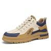 British Retro Microfiber Leather Casual Driving Shoes Classic High-top Skateboard Shoes Leather Shoes