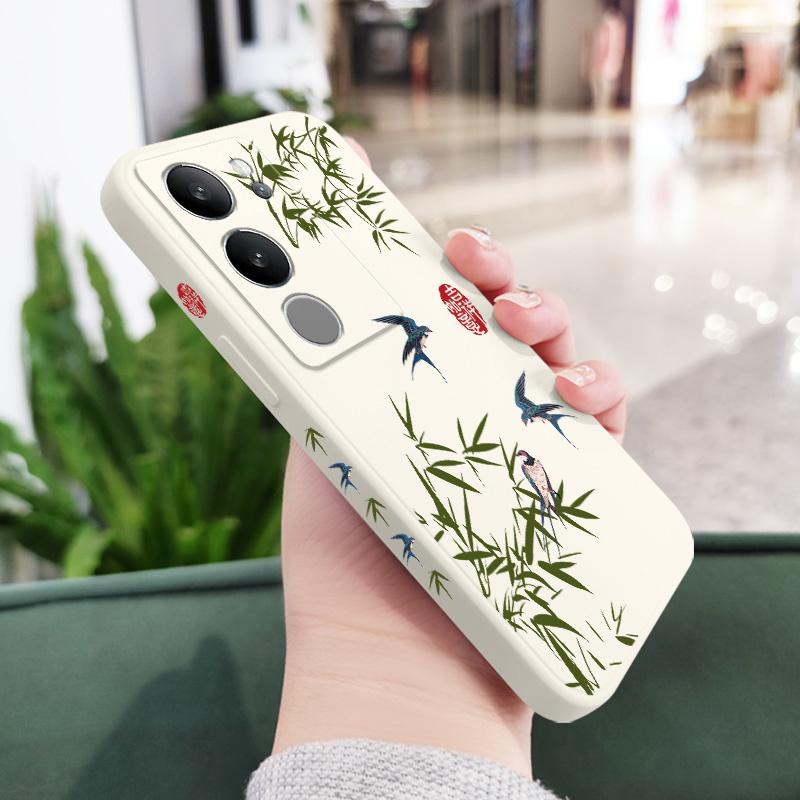 

Bamboo Forest Bird Phone Case For VIVO V50 V40 V30 V29 V29E V27 V27E V25 V25E V23 V23E V21 V20 Y20 Y12 Y21 Y22 Y50 Y35 Pro 4G 5G V30