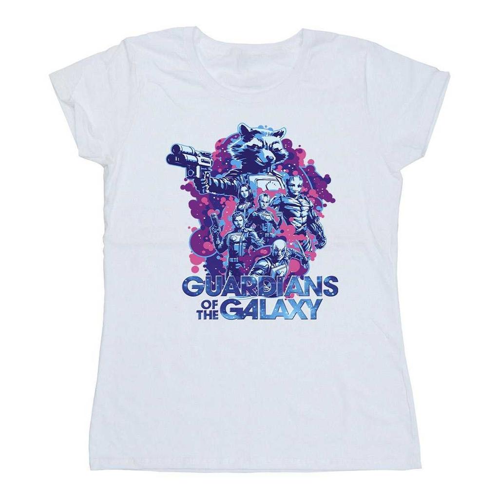 Guardians Of The Galaxy Volume 3 Womens/Ladies Action Pose Cotton T-Shirt