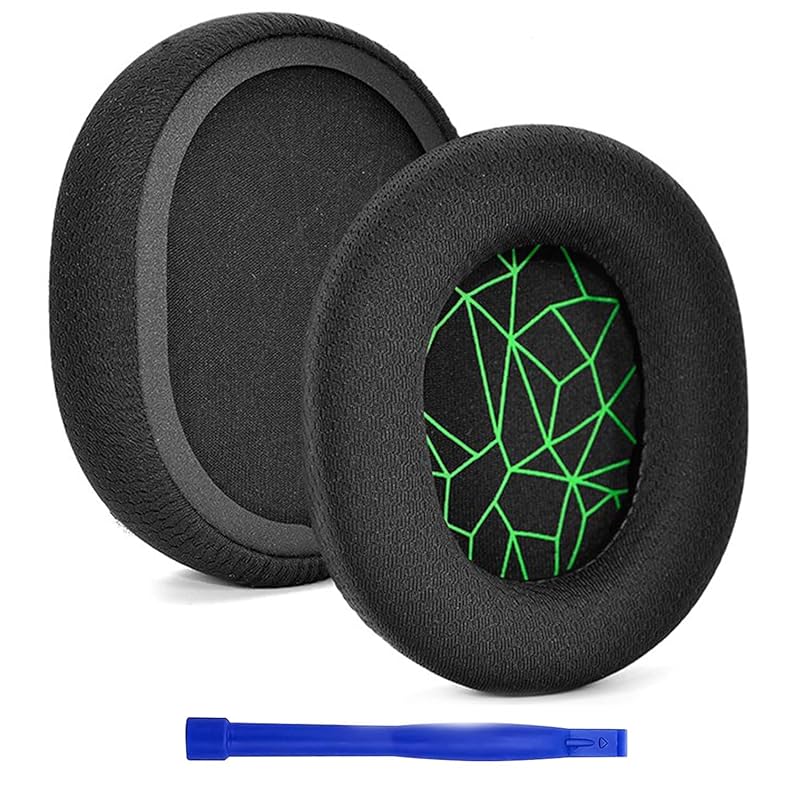 

GONSIFACHA High-density foam ear pads are compatible with SteelSeries Arctis Pro, 9, 7, 5, 1 (green)