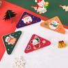 10Pcs Christmas Corner Paper Clips Triangular File Corner Clip Document Clips Triangular Paper Corner Clip for Students