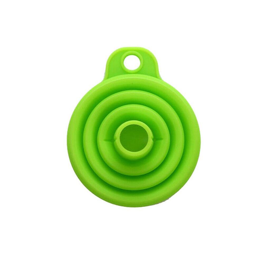 10pcs Mini Silicone Folding Funnel Portable Home Kitchen Liquid Dispenser Telescopic Long Neck Funnels Kitchen Gadget Accessories Hot