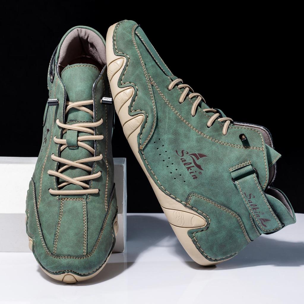 2025 Men's Plus Size Fashion Martin Boots – Casual Mid-Top Outdoor Style