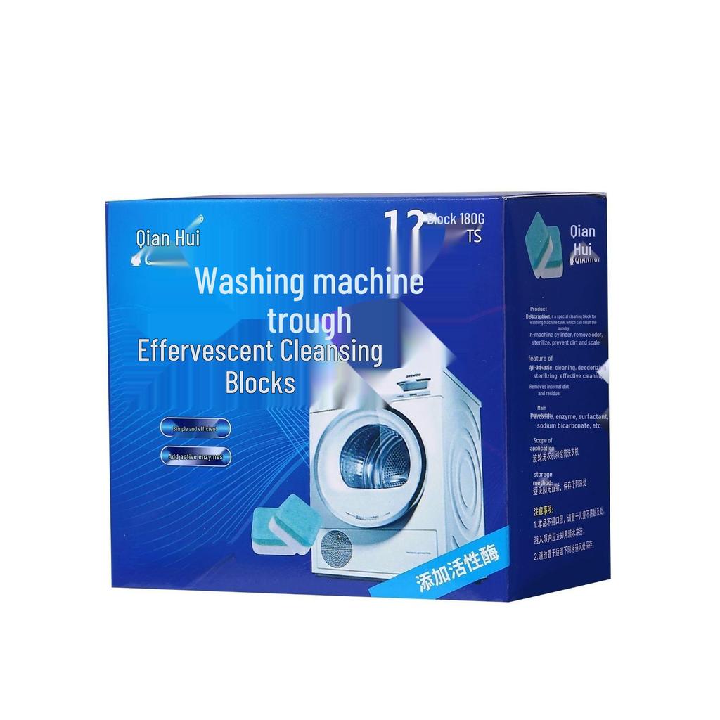 Tabletki musujące do czyszczenia pralek bębnowych – sterylizują, dezynfekują i usuwają plamy.