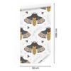 Rainbows and butterflies boho wallpaper gray and light gray 50x1000