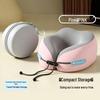U-shaped Neck Pillow for Travel: Portable Airplane, Car, and Back Support Pillow
