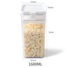 Transparent Sealed Plastic Food Storage Container for Kitchen Refrigerator, 500/1000/1600ML Noodle Box, Multigrain Storage Tank