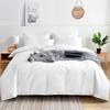 Solid Color Brushed Duvet Cover Pillowcase Set, Queen Size Simple High-end Bedding Set, Corner Strap Design, Not Incuding Sheet