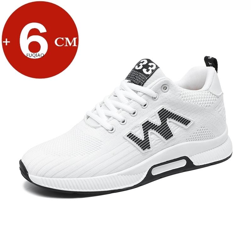 Neue Sommer Herrenschuhe 6CM Erhöhungsschuhe Mode Atmungsaktive Freizeit-Sneaker Mann Große Größe Erhöhungsschuhe Herren Vulkanisierte Schuhe