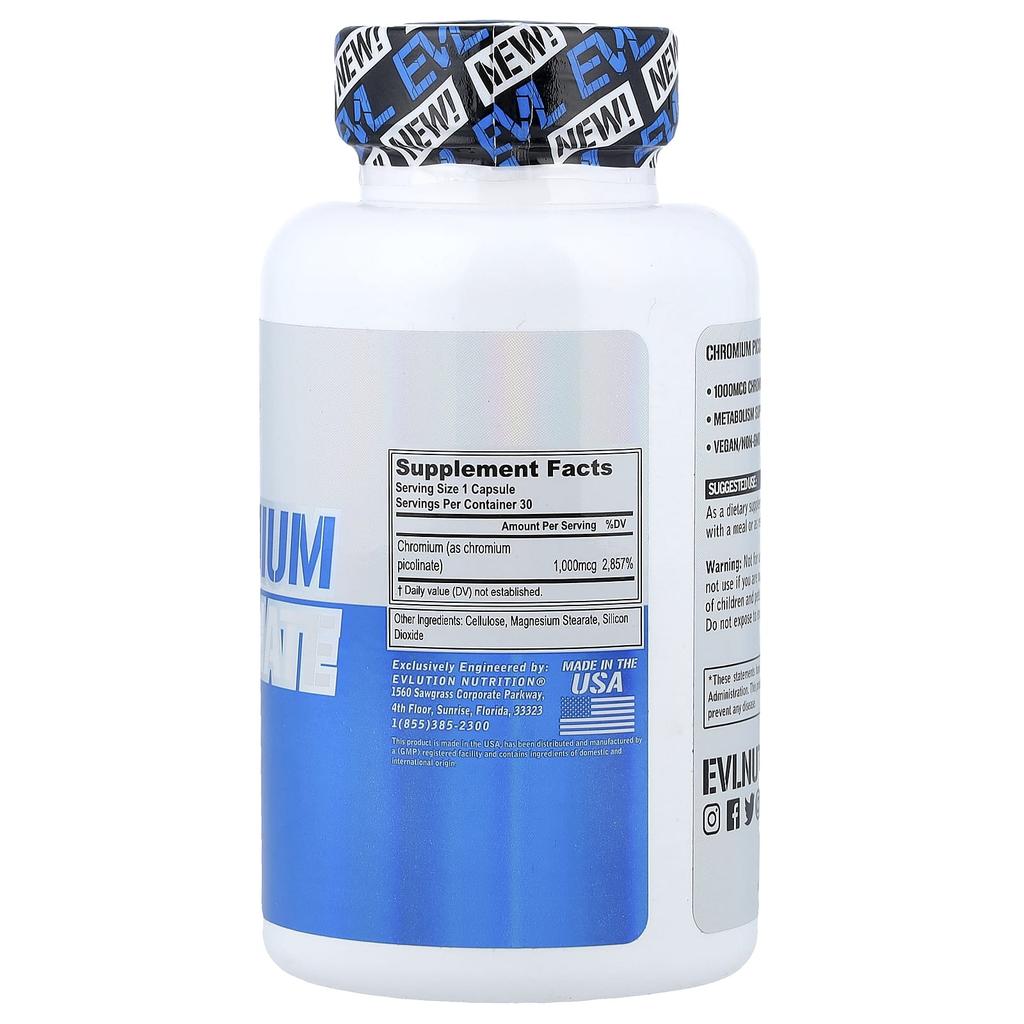 Chromium Picolinate, 1,000Mcg, 30 Capsules