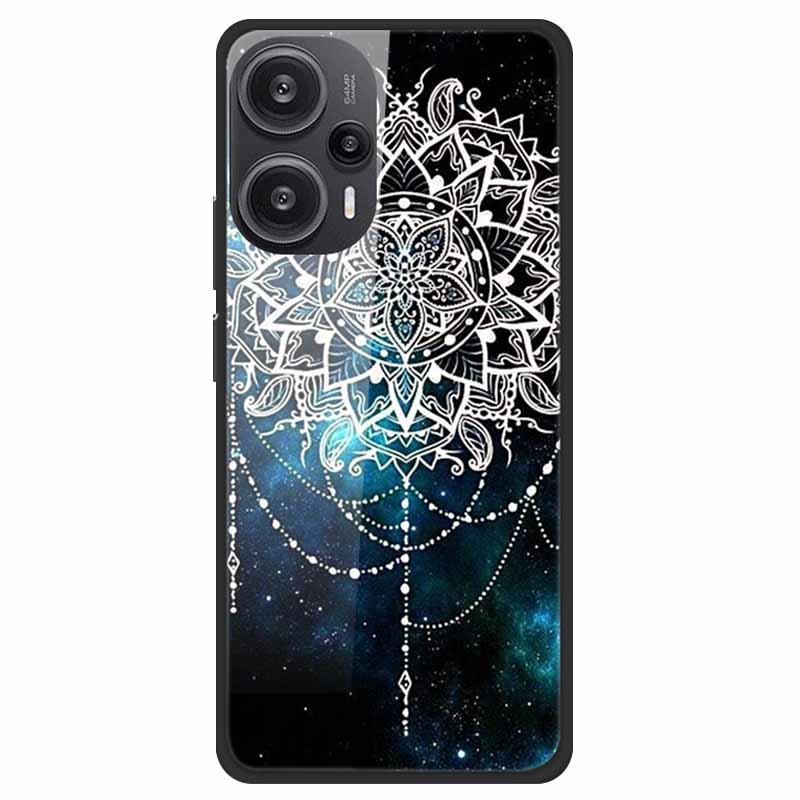 For Xiaomi Poco F5 5G F5Pro Case Luxury Tempered Glass Soft Bumper Phone Cover for POCO F5 Pro 2023 Fundas on PocoF5 Painted