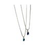 Trendy Geometric Square Zirconia Necklace for Women - High-End Versatile Clavicle Chain