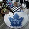Custom Name,Toronto Maple Leafs pattern round rug,Carpet Rug for Living Room Bedroom Playroom ,Non-slip Floor Mat,Holiday Gifts and Birthday Gifts.