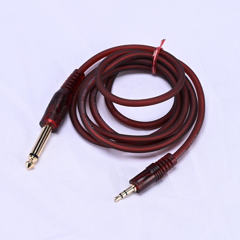 3.5 To 6.5mm Audio Cable: Guitar Mixer, 6.35mm Mono, Antifreeze, Pure Copper, Lossless for Computer/Phone Connection.