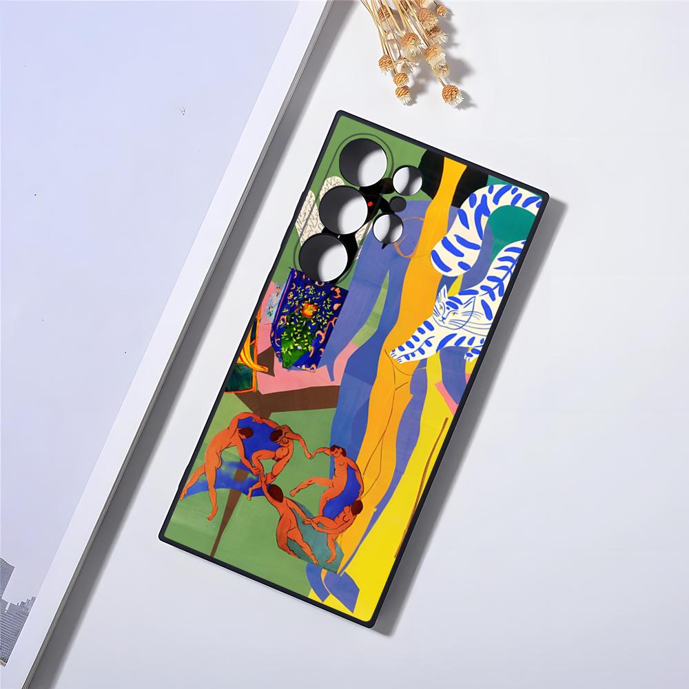 Matisse Art Painting Phone Case For Samsung S24 Ultra S23 Fe S22 S20 S21 Plus Galaxy A54 A34 A24 A53 Note 20 Cover