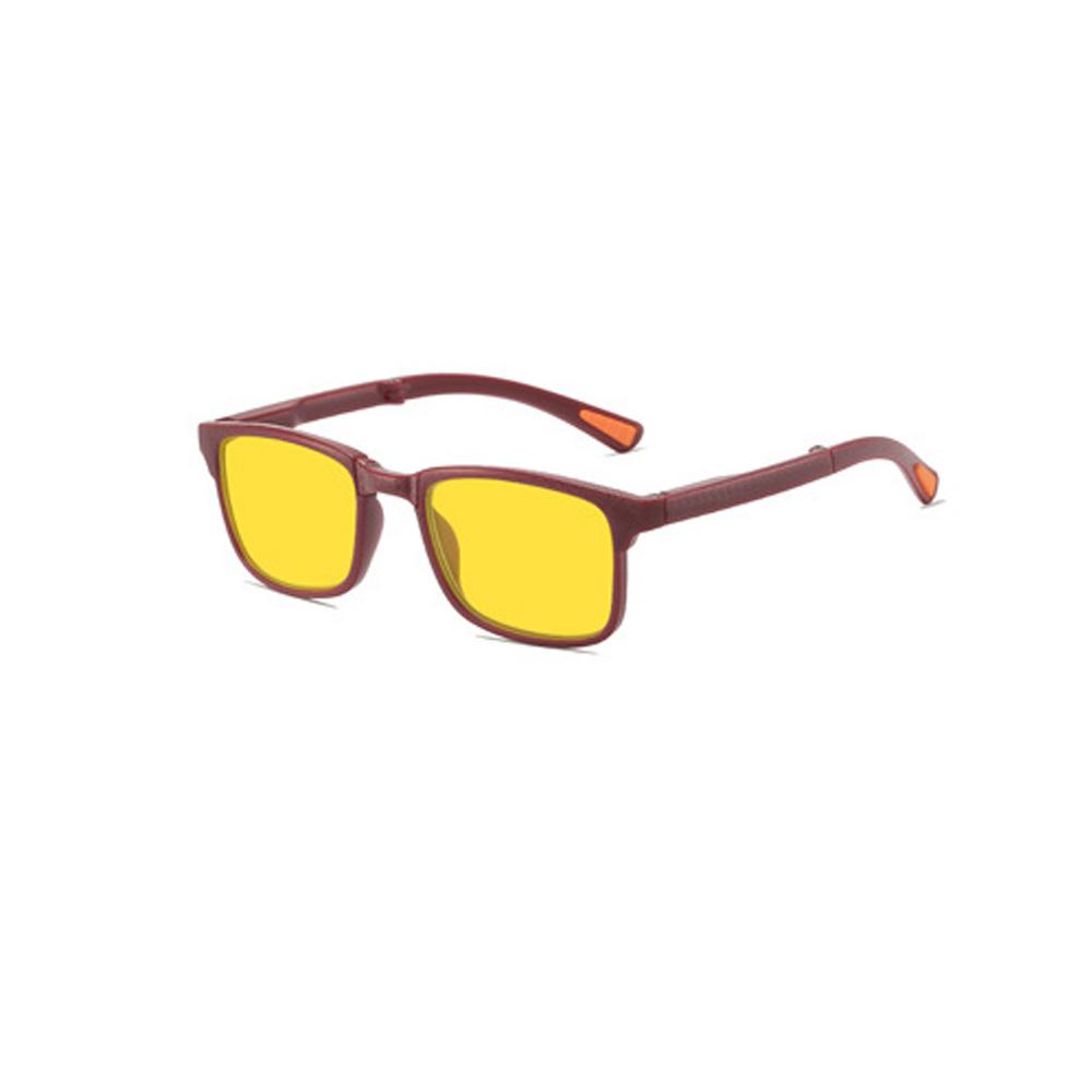 2026 New Ultra-Lightweight Foldable Anti-Blue Light Night Vision Glasses Unisex Portable Gaming Eye Protection Eyewear