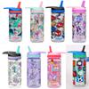 Smiggle Australia Silicone Spout Straw Water Bottle School Kids Tumbler Leakproof BPA-Free 400ml Fun Portable Hydration