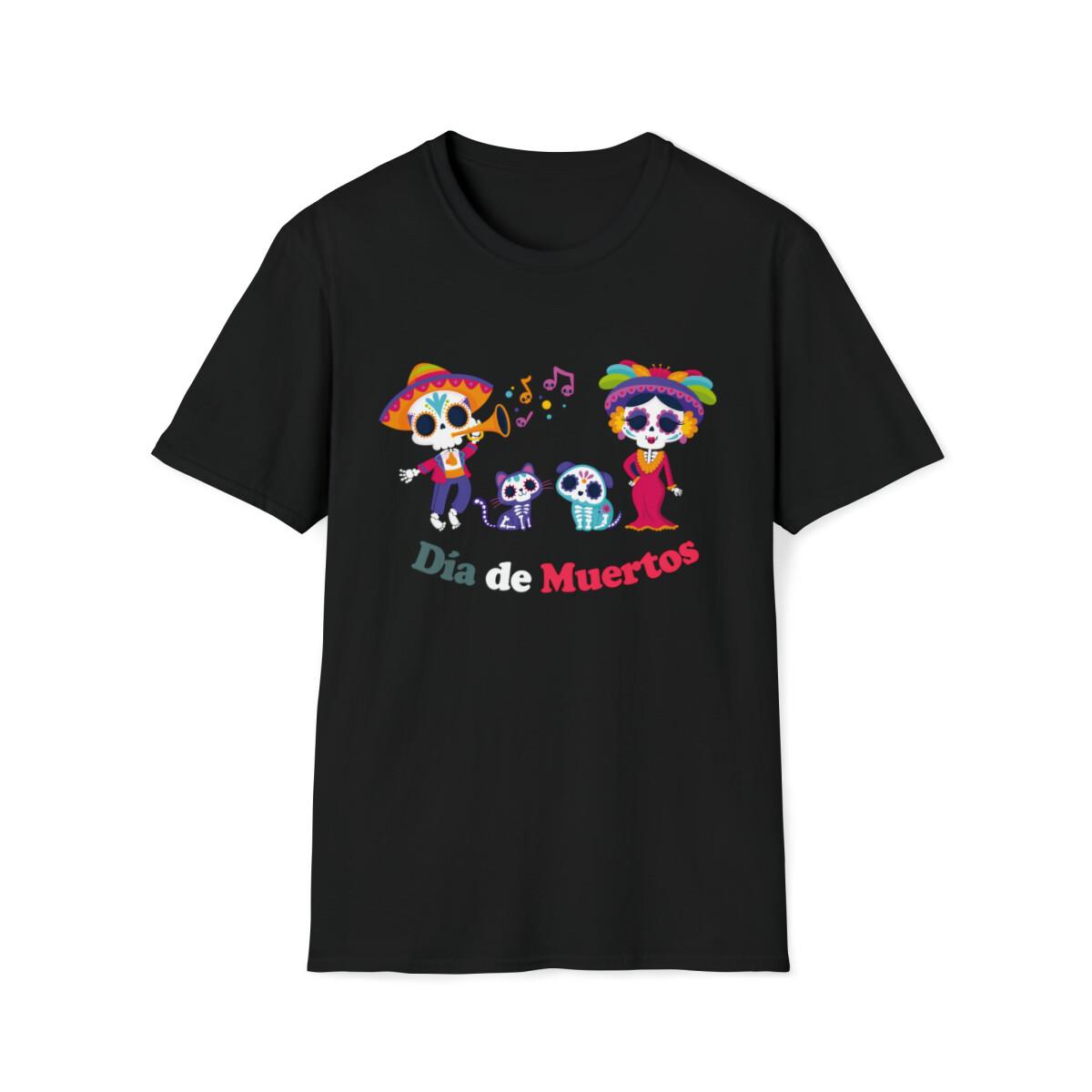 Short-Sleeve Day of the Dead T-Shirt - Colorful, Celebrate in Style S разноцветный