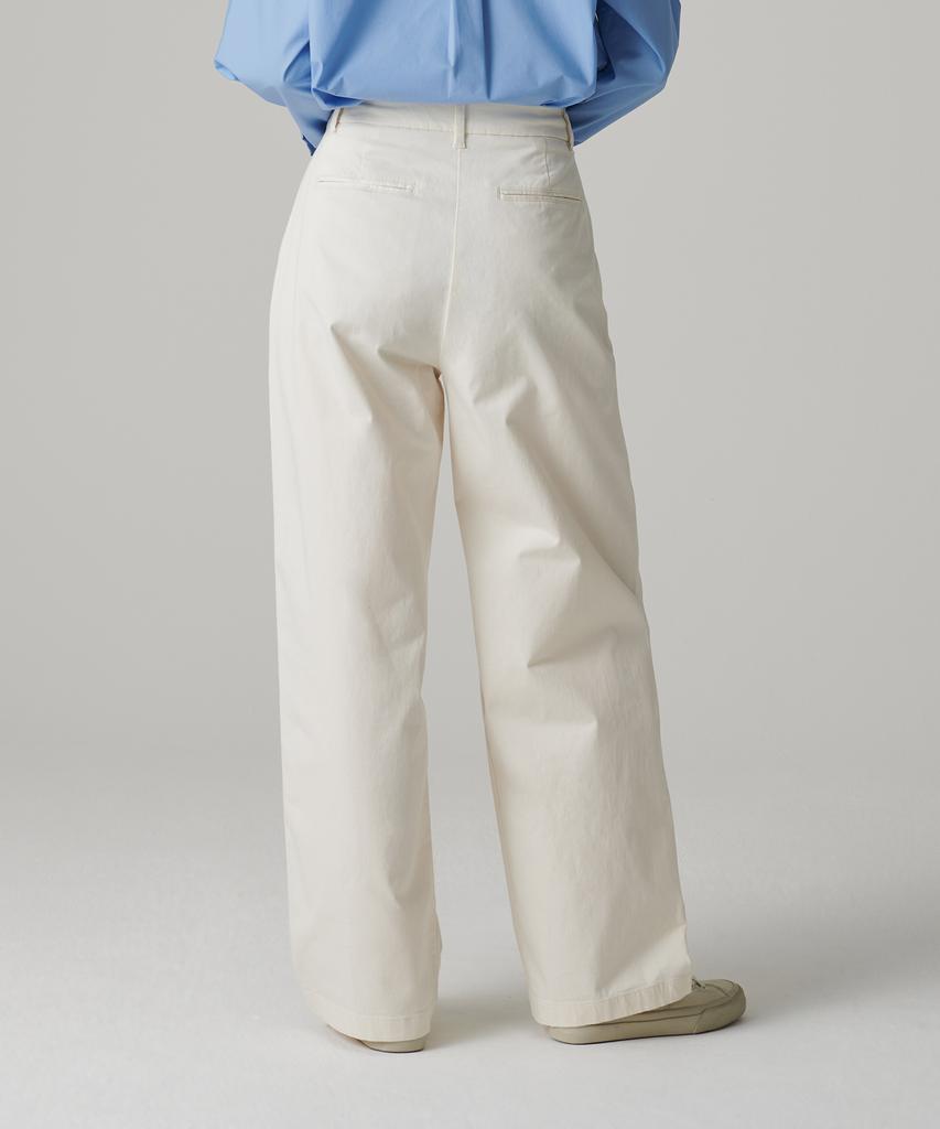 MUSINSA STANDARD WOMAN Women'S Reverse-To-Tuck Wide Chino Pants [Cream]