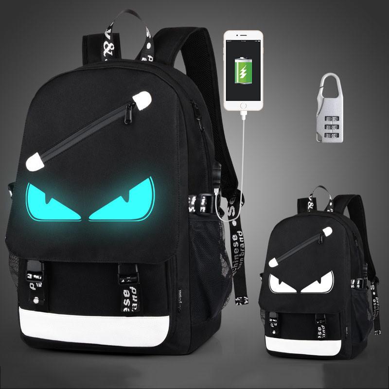 Anti Fashion Theft Backpack School Unisex Travel Bag Usb Charging Port Rucksack