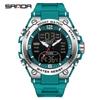 SANDA SD6252 Student Watch For Outdoor Sports Multifunctional Waterproof Should Be LED Men's Electronic Clock
