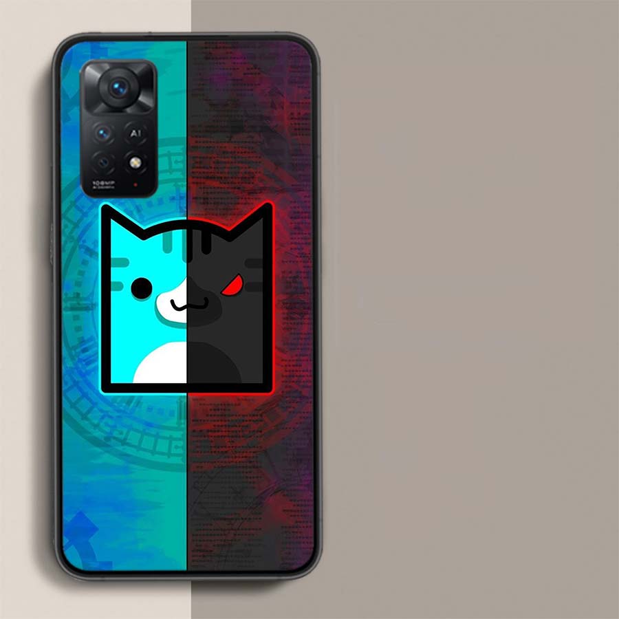 Geometry Dash Phone Case For Xiaomi Redmi Note 12 Pro Plus 5G 12S 11 11E 11T Pro 10 9 8 7 11S 10S 4G 9T 8T 9S Capa Coque Cover S
