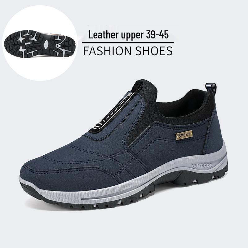 

Мужские Дышащие Кожаные Слипоны Большого Размера - Осенний Повседневный Стиль 42